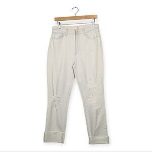 NWT Current/Elliott Jeans Oblique Relaxed Cuff Boyfriend Fit Denim Jeans Size 29